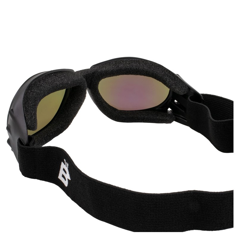 Birdz Eyewear Eagle Padded Dirt Bike Motorcycle Riding Goggles Black