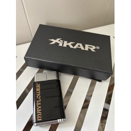 Xikar Black Mayflower Butane Cigar Windproof Refillable Lighter