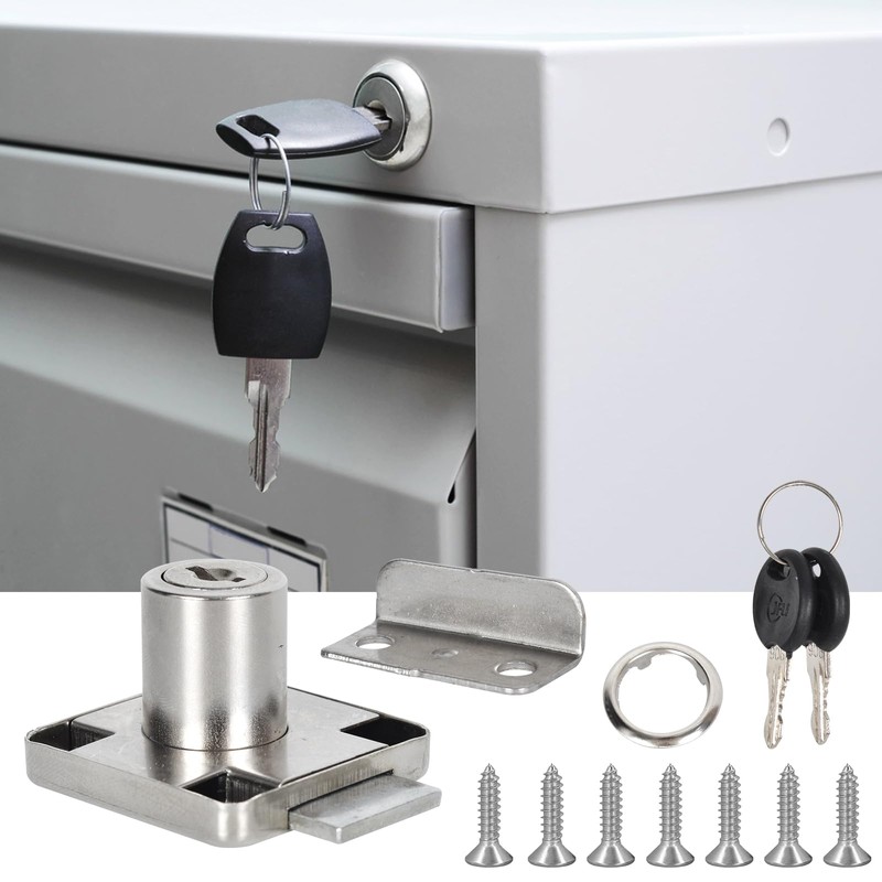 Furniture Lock Cylinder Furniture Lock, 22 mm Security Cabinet Lock