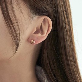 Volume Heart One Touch OTE125104N Stone Color / 볼륨 하트 원터치 OTE125104N 스톤컬러