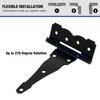 6 Pack Heavy Duty Gate Hinges 6 Inch Black Farm