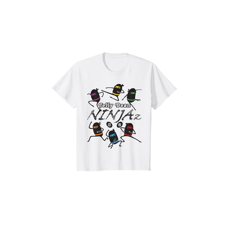 Kids Ninja T-shirt, Cool Fun Characters - Jelly Bean Ninjaz