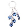 Scottish Coloured Cartoon Sheep keyring Bag Charm (Multi)