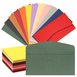 Tanstic 36Pcs 12 Colors Pearl Envelopes, 220 x 110mm/8.66 x 4.33 Inch DL Invitation Envelopes for Wedding, Photos, Graduation, Baby Shower