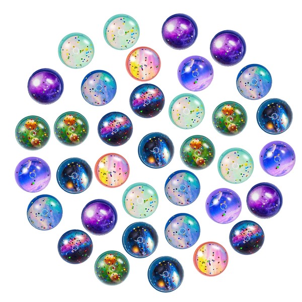 SHENSAIGO Pack of 36 Bouncy Balls for Children, Star and