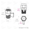 Angle Simple Shower Flow Control Valve, Brass Water Shut Off