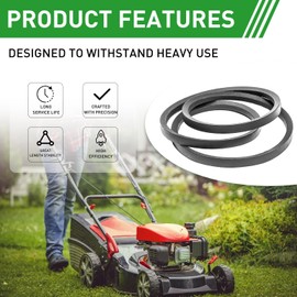 （1/2"x56"） 539110411 110411 Lawn Mower Drive Belt Replacement Mower Parts 539110411 Deck Belt fits Husqvarna Poulan AYP Craftsman
