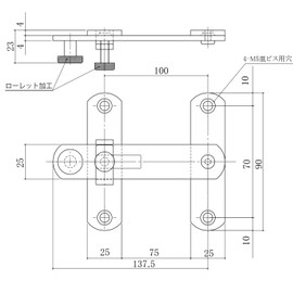 Kumamoto PLUS D-31-4(150) Stainless Steel, Strong Clamping, 5.9 inches (150 mm), Polished Barrel Polishing
