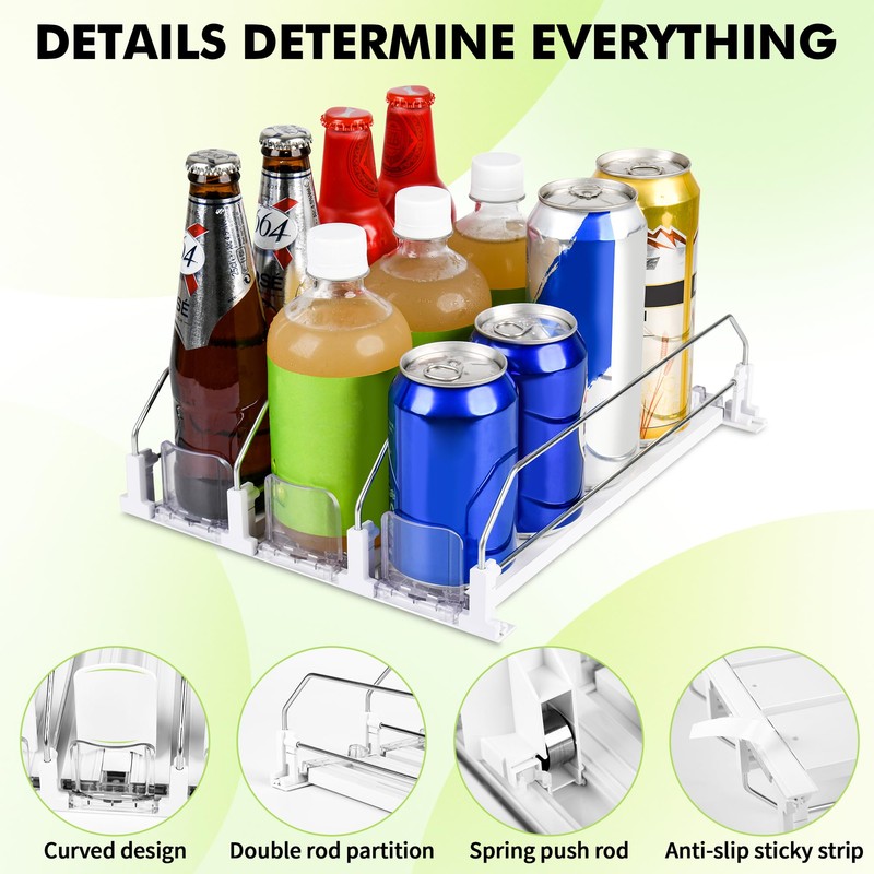Fridge Organiser, Drinks, Automatic Fridge Container Organiser