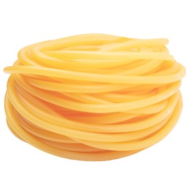 100 ft Latex Rubber Tubing 3/8 inch OD 1/4 inch ID Multicolor Natural Latex Tube Surgical Tubing Sling Rubber Band Fitness Hose, 1 Continuous Piece