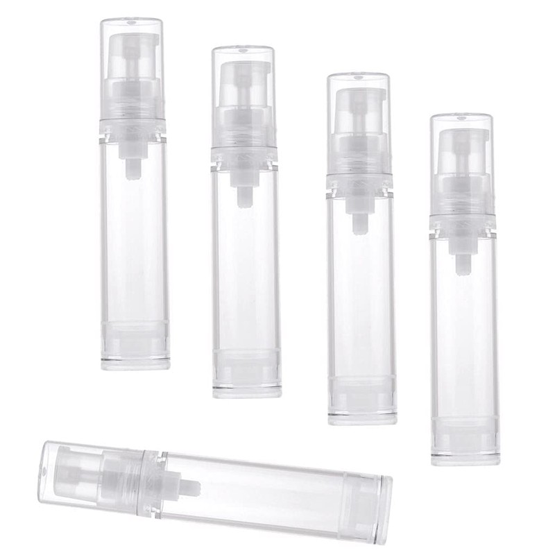 zalati 5 Piece Set 10ml Empty Airless Pump Bottle -