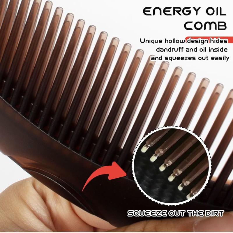 Tressora 2 Pieces Dandruff Comb For Adults And Children, New