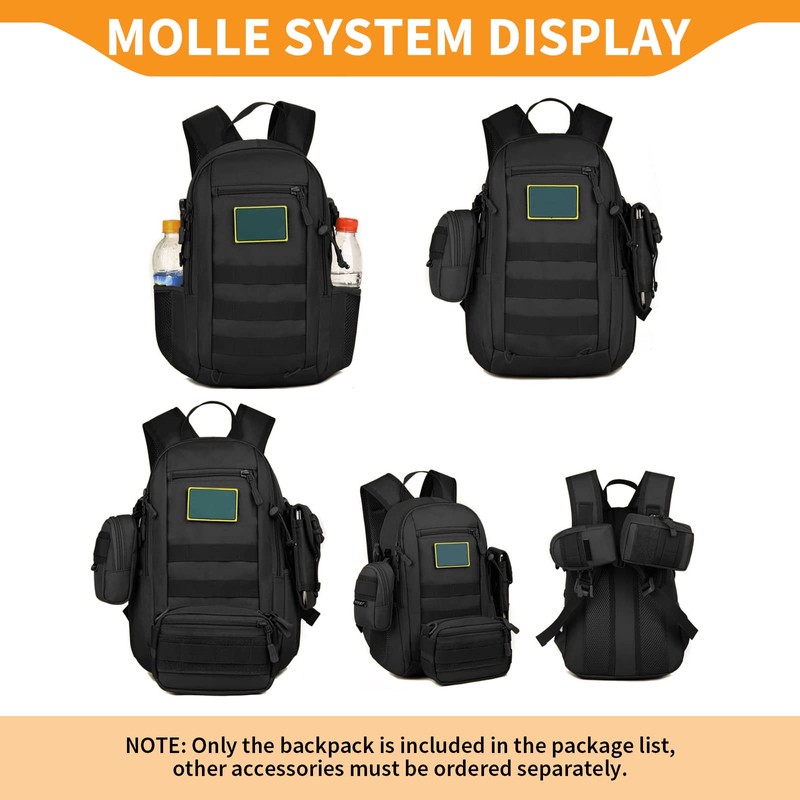 Selighting 12L/20L Military Backpack Waterproof Tactical Hiking Backpack for Camping