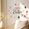 WOHAHA Happy Easter Wall Decor Stickers Easter Egg Leaves Wall