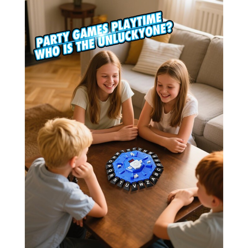 Word Game Family Board Games with Display Timer and 2