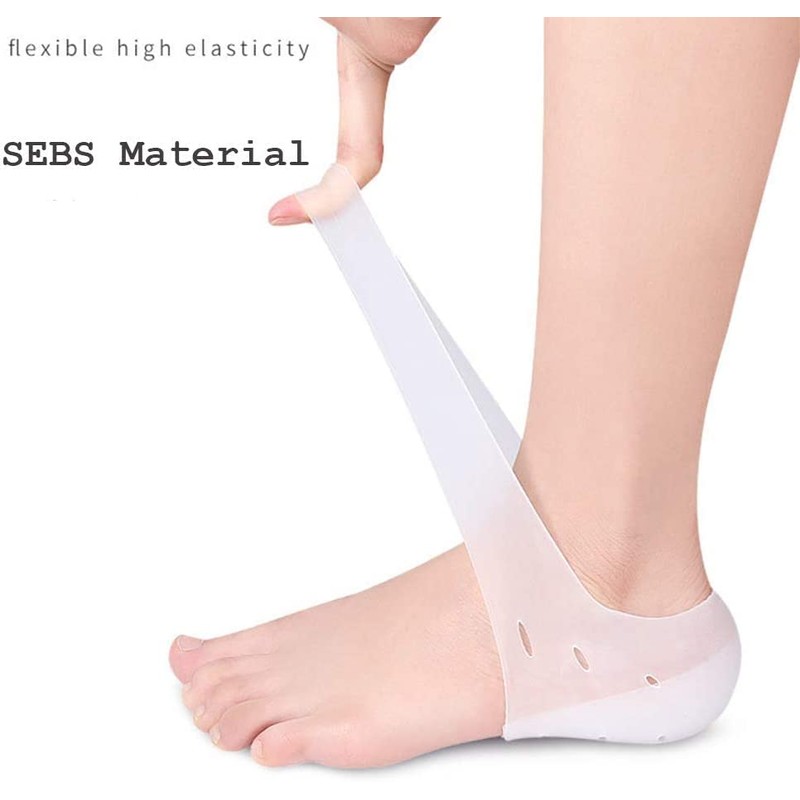 Dr.Pedi Height Increase Heels Cushion Insole, Gel Heel Invisible Height