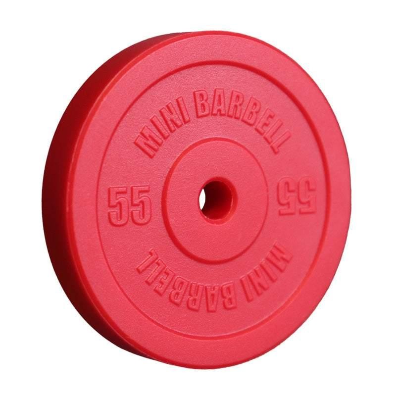 Mini Barbell Color Bumper Plates - Weight: 2.5lbs, Pairs: 2