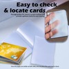 Plastic Wallet Insert Credit Card Holder Transparent (6 page 12