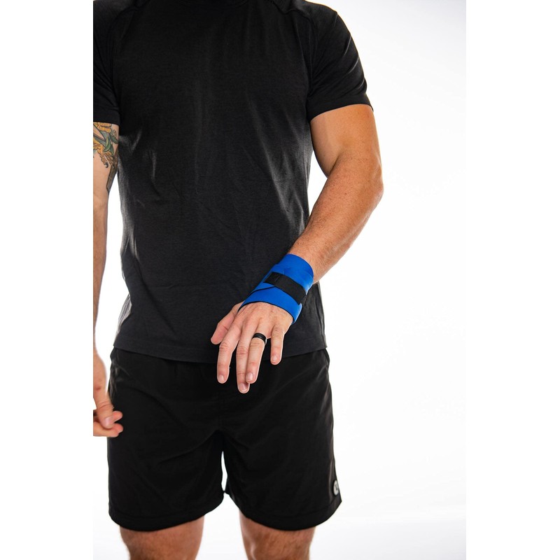 Nevin Sports Med - Muñequera doble de neopreno (rojo)