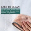 AmazerBath Plastic Shower Curtain Clear Premium PEVA, Clear Shower Curtain