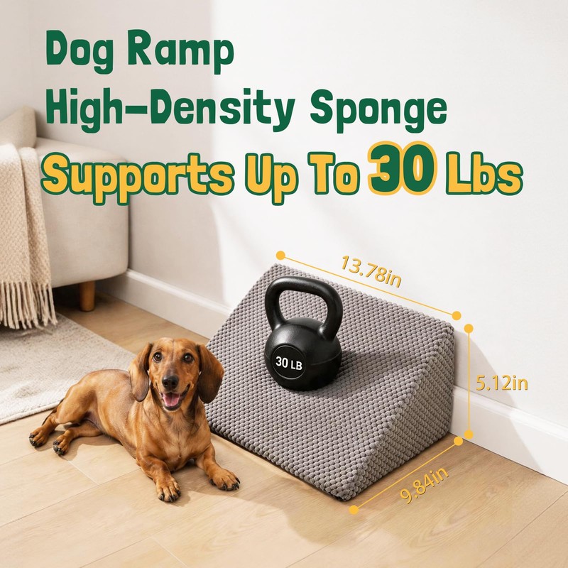 Dog Ramp for Stairs with Non-Slip Bump for Small &