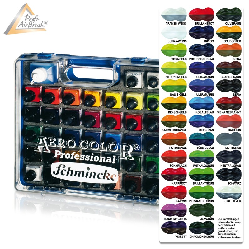 Airbrush Paint Set for Airbrush Compressor, Airbrush Gun, Aero Colour