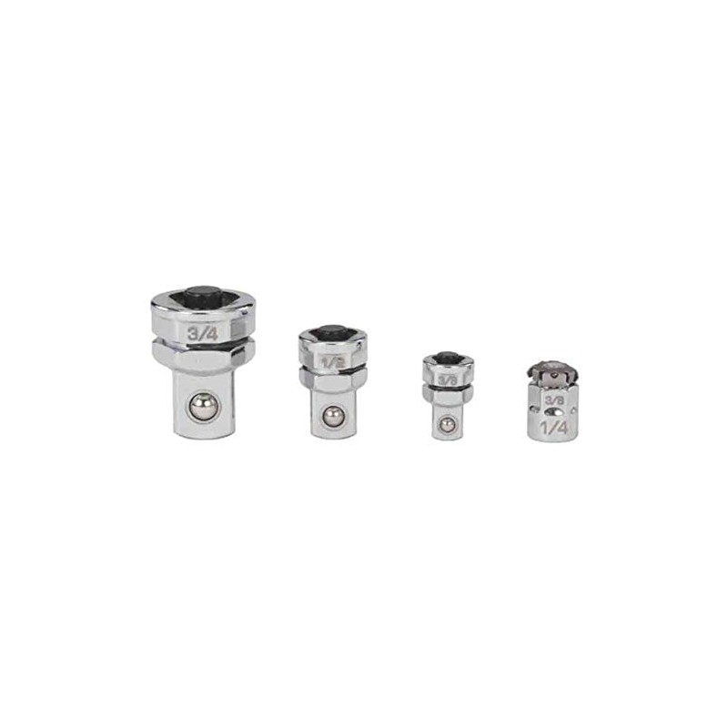 4 Piece Ratcheting Wrench Adapter Set - Fractional