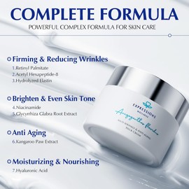 Wellness Neck Firming Cream: Tighten and lift cream with retinol collagen and peptides anti-aging wrinkle moisturizer for face neck chest décolleté.1.76 ounces / 웰니스 넥 피밍 크림: 레티놀 콜라겐 및 펩타이드 얼굴 목 가슴 데콜레를 위한 안티에이징 주름 보습제가 함유된 크림을 조이고 들어 올립니다. 1.76온스