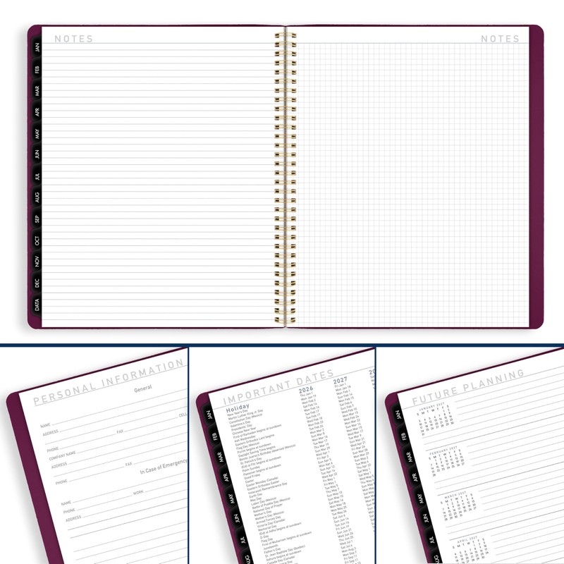 AT-A-GLANCE 2026 Planner, Monthly, 9” x 11”, Large, Contemporary, Crushed