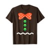 Gingerbread Man Christmas Costume for Kids & Adults T-Shirt