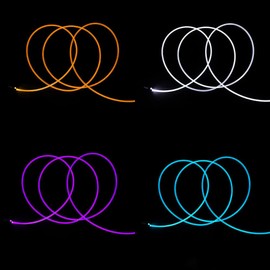 VOANZO 1M Side Glow Optic Fiber 4MM Fiber Optic Cable for Fibre Optic Lights Sensory Fibre Optic Lamp