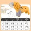 JIEYOUTA Impermeable para Perros, con Capucha Desmontable, Chaqueta y Impermeable