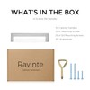 Ravinte 10 Pack Square Bar Kitchen Cabinet Handles Brushed Nickel