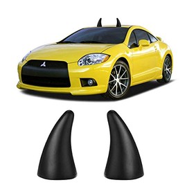 YGMONER Car Roof Decoration 3D Bumper Hood Stickers - Easy to Fnd Car in The Parking Lot - Anti-Collision Protector Devil Horn Car Helmet Sticker Decal (Black)