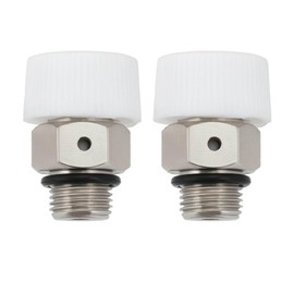 Be In Your Mind Pack of 2 1/4 Inch Automatic Bleed Valve Copper Bleed Valves Drain Valve for Automatic Air Release in Exhaust Connections and Radiators