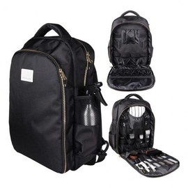 Hairdresser's essential hair tools backpack hair pouch storage bag gray