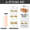 MOYOU LONDON Semi-cured UV Gel Strips - Pack of 20