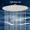 Midanya Round Rainfall Shower Head High Pressure Stainless Steel Waterfall