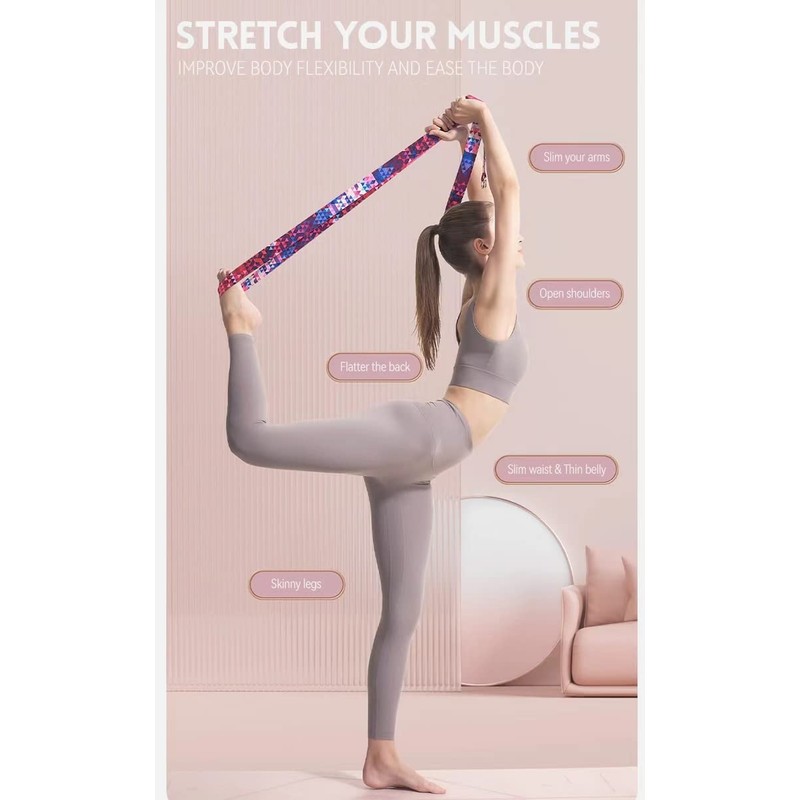 Aozora Yoga Strap for Stretching Yoga Bands Yoga Belt Pilates
