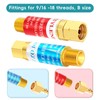 JZWELD Oxygen Acetylene Flashback Arrestor Set Regulator End 9/16-18 Threads