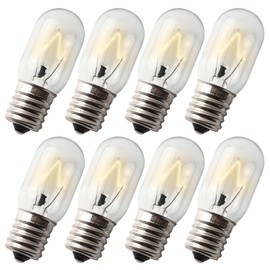 Seentech Microwave Oven Bulbs - Model 8206232A, 125V 40W E17 Base - Ideal for Under Hood, Lava Lamps, Salt Lamps - Compatible with Part Numbers 1890433, 8206232, AP4512653 (8)
