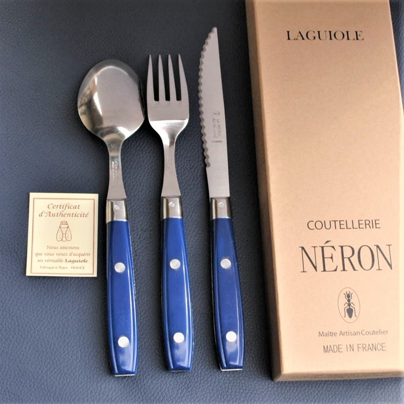 Bistro Cutlery Set, Filet Collection, French Made in NERON MARINE