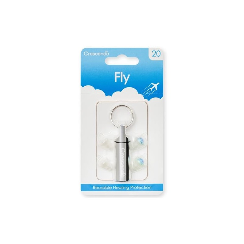 CRESCENDO Fly 20 Earplugs Airplane Ear Protector