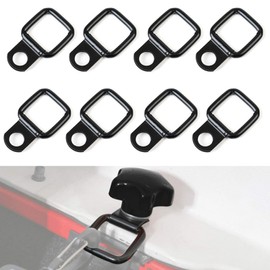 streeHerjjkeA1 8 x Heavy Duty D-Ring Lashing Eyelets Stainless Steel 200 kg Load Capacity Lashing Eyelets for Load Securing Truck/Boat/Car/Kayak Corrosion Resistant Trailer Accessories with 8 Pieces