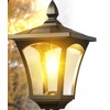 DOESLAG Solar Lamp Post Light Head Replacement Post Head NO Poles