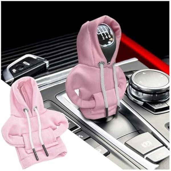 BELOMI Car Gear Shift Cover, Fashionable Hoodie Automotive Gear Shift