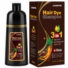 Meidu Champú Tinte Cabello Marrón Oscuro Gris Semipermanente Color Mujeres