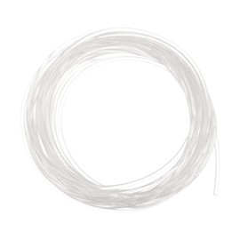 sourcing map Polyurethane Round Belts 2mm Dia 16.4ft(5 Meters) Length Smooth Surface PU Urethane Belt for Drive Transmission, White