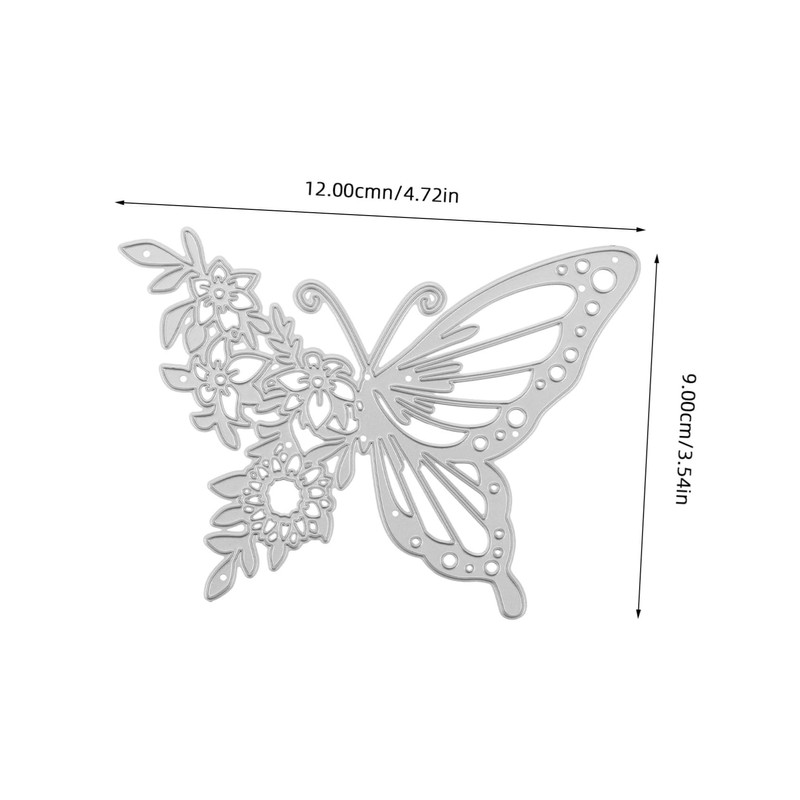 Hohopeti Butterfly Metal Cutting Dies Sturdy Carbon Steel Stencils for