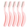 5pcs Curve Handle Lash Comb Stainless Steel Folding Eyelash Teeth